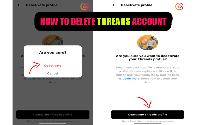 Delete Threads Account